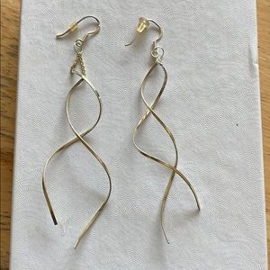 Silver dangle earrings